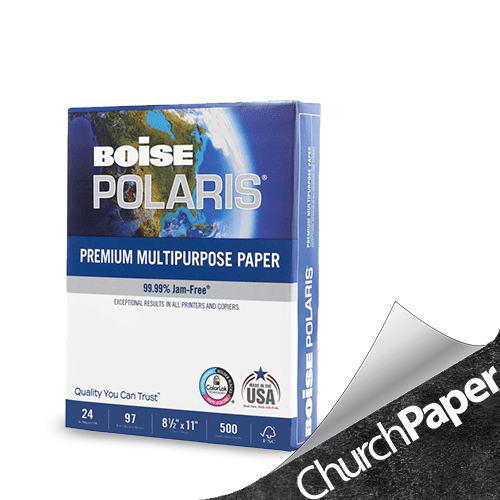 Polaris Premium Multipurpose Paper, 8 1/2 x 11, 20lb, White